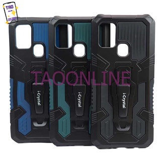 สำหรับ REALME เคส  Icrystal กันกระแทก มีขาตั้งมือถือได้ REALME C11(2021) REALME10 NOTE10