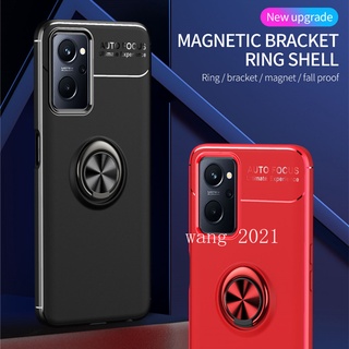 Ready Stock 2022 New Casing เคส OPPO A76 Reno7 Z 5G Reno7 Pro Phone Case Invisible Magnetic Finger Ring Stand Soft Case Back Cover เคสโทรศัพท