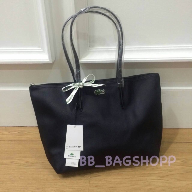 lacoste-tote-bag-outlet-สีดำ