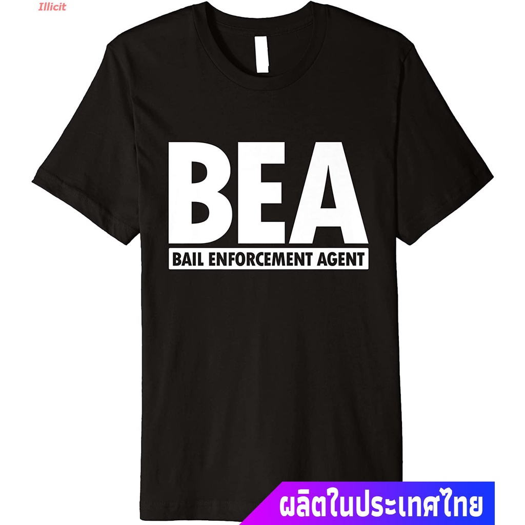 illicit-bounty-hunterเสื้อยืดลำลอง-bea-bail-enforcement-agent-bounty-hunter-uniform-in-white-premium-t-shirt-bounty-hunt