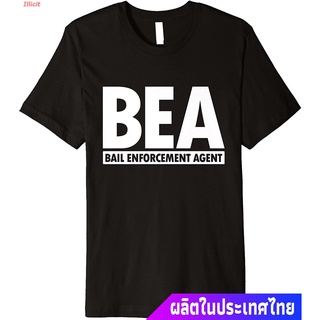 Illicit Bounty Hunterเสื้อยืดลำลอง BEA Bail Enforcement Agent Bounty Hunter Uniform In White Premium T-Shirt Bounty Hunt