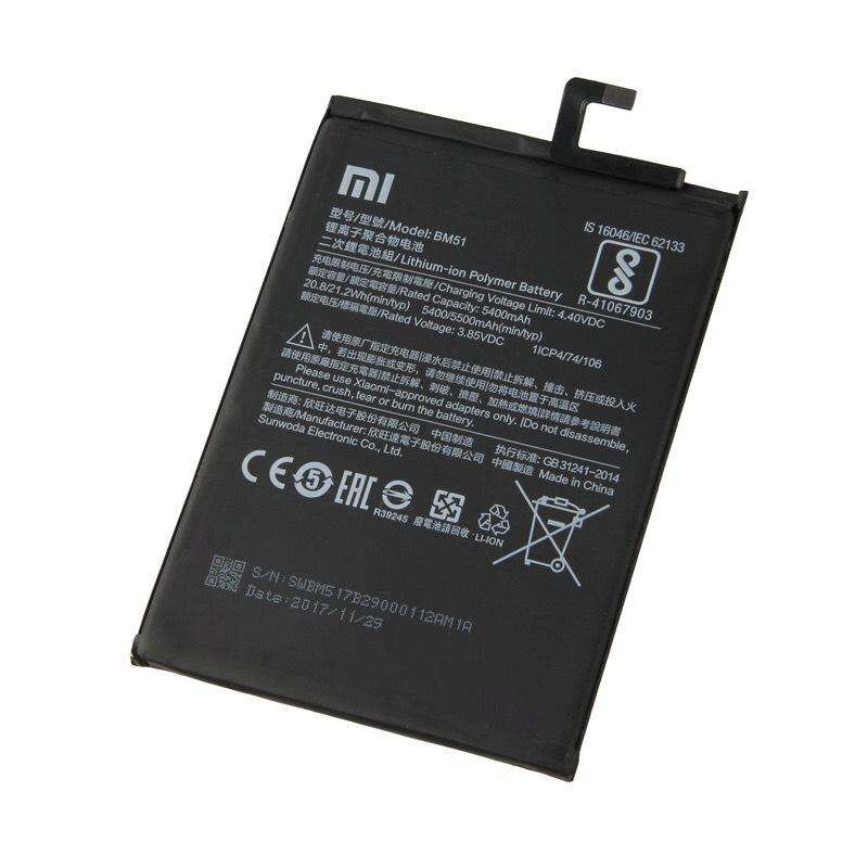 แบตเตอรี่-เดิม-xiaomi-mi-max-3-bm51-5500mah-รับประกันนาน-3-เดือน