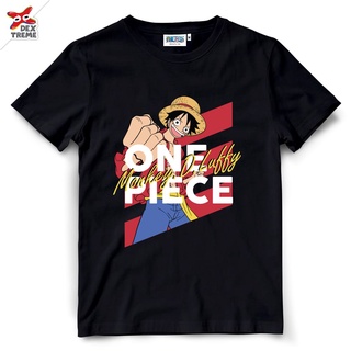 Dextreme T-shirt  DOP-1256  Onepiece LUffy สีดำ