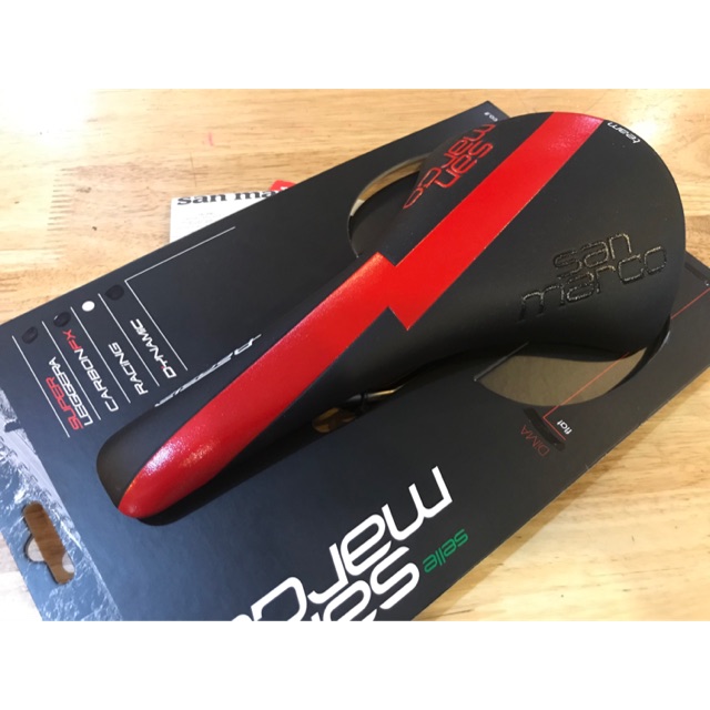 Selle San Marco Racing Team • Selle De Vélo Course • Blanche • Largeur 130 Mm • Occasion