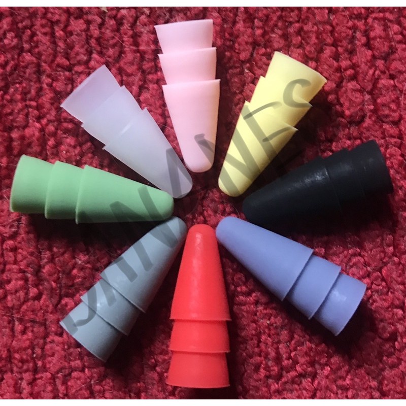 พร้อมส่ง-มีสีให้เลือก16สี-2แบบ-แบ่งขาย1ชิ้น-tip-cover-หัวปากกา-หัวซิลิโคน-จุกซิลิโคนป้องกันหัวปากกา-เคสหัวปากกา