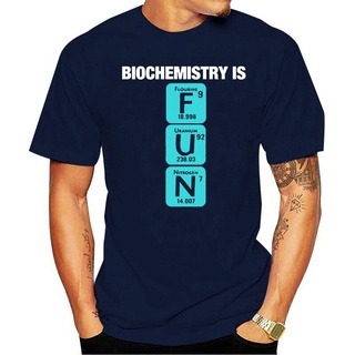 เสื้อยืดลําลอง แขนสั้น คอกลม พิมพ์ลายการ์ตูน Biochemistry สําหรับผู้ชาย