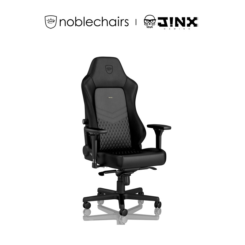 Noblechairs HERO Real Leather Gaming Chair Black ประกันศูนย์ 2 ปี