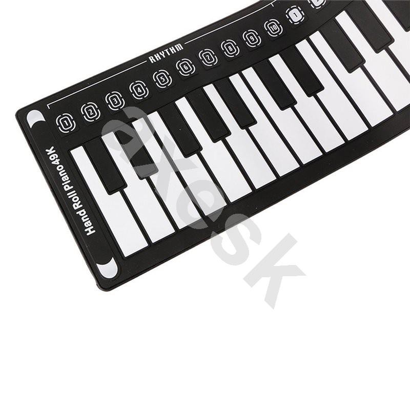 พร้อมส่ง-เปียโนแบบยางพกพา-49-คีย์-ม้วนเก็บได้-portable-49-keys-flexible-roll-up-piano-electronic-soft-keyboard-piano