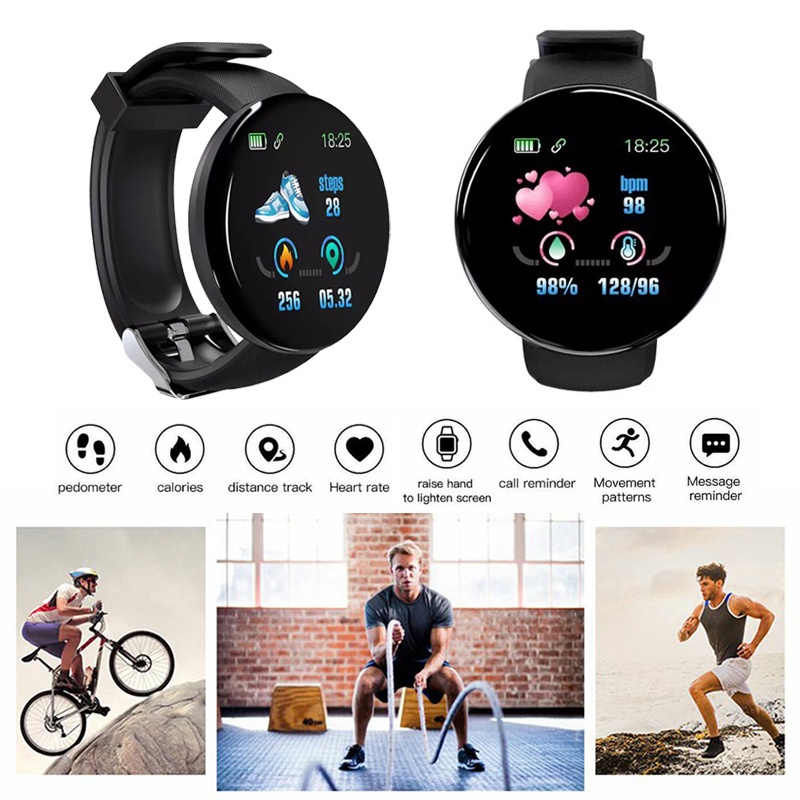 d18-สมาร์ทวอทช์-smart-watch-bluetooth-heart-rate-นาฬิกาวัดความดันนาฬิกาออกกำลังกายวัดชีพจรเครื่องศูนย์ไทย-สำหรับ