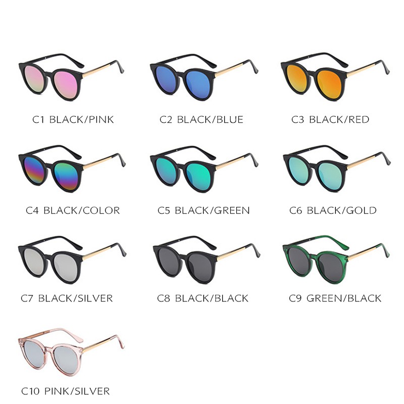 ภาพสินค้าแว่นตากันแดด กันรังสี UV400 แฟชั่น สไตล์เกาหลี สำหรับสตรี จากร้าน jiuerba.th บน Shopee ภาพที่ 3