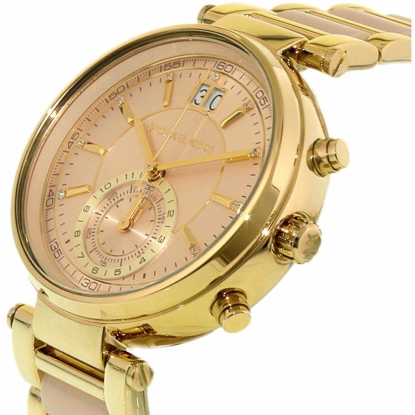 นาฬิกาข้อมือสุภาพสตรี-michael-kors-watches-sawyer-acetate-chronograph-mk6360
