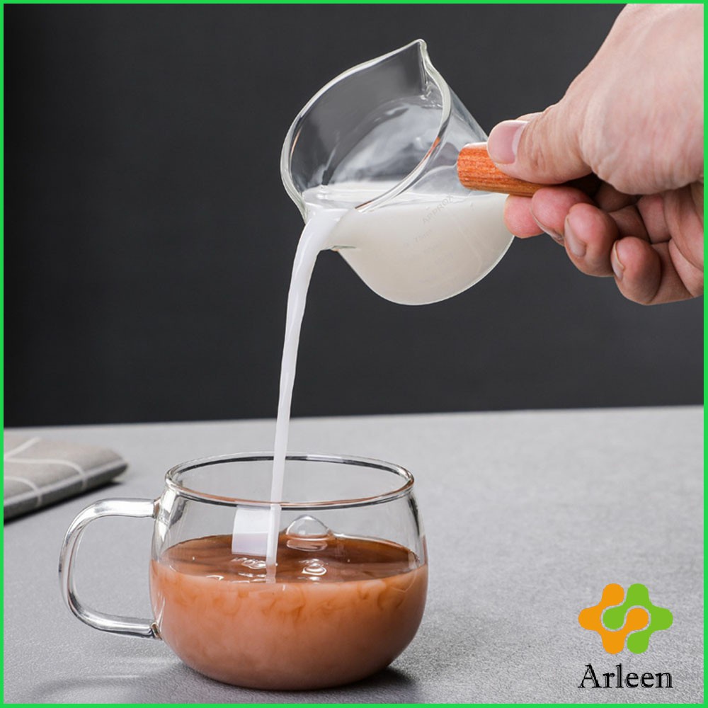 arleen-แก้วช็อต-espresso-shot-ด้ามจับไม้-ขนาด-70-ml-และ-75-mlสินค้าพร้อมส่ง-measuring-cup