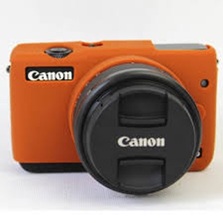 CAMERA CASE SILICONE CANON M10 BROWN เคสกันกระเเทกกล้อง (1217)