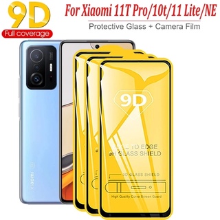 สําหรับ Xiaomi 11T 10T Pro Mi 11 Lite 5G NE 3 ชิ้น กระจกนิรภัยกันรอยหน้าจอ 9D