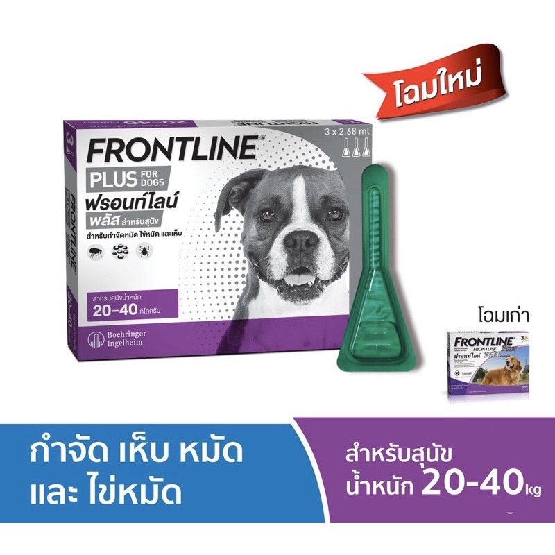 frontline-plus-สุนัข-แมว-กำจัดเห็บ-กำจัดหมัดและไข่หมัด