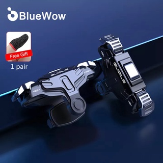 Metal BlueWow Gt02 L1R1 อุปกรณ์ปุ่มทริกเกอร์สําหรับควบคุมเกมมือถือสีดํา