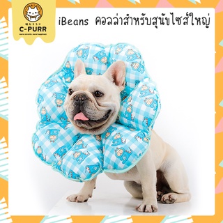 iBeans ของแท้! คอลล่าสุนัข คอลล่าสุนัขไซส์ใหญ่ คอลล่าหมาไซส์ใหญ่ เนื้อผ้ากันน้ำ เบาสบาย ไม่บาดคอ