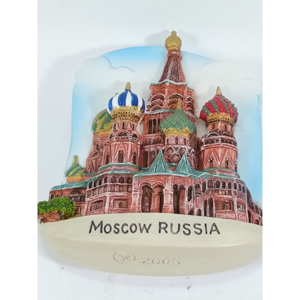 แม่เหล็กติดตู้เย็นนานาชาติสามมิติ-รูปจัตุรัสแดงจัตุรัสกลางเมืองของของกรุงมอสโกรัสเซีย-3d-fridge-magnet-red-square-russia