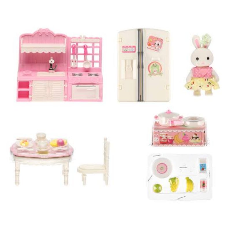 พร้อมส่ง-บ้านตุ๊กตา-ซิลวาเนียน-sylvanian-bay-dreamy-ชุดห้องครัว-ห้องทานข้าว-เกรดพรีเมี่ยม-งานสวยมาก-น่ารัก-น่าเล่นครับ