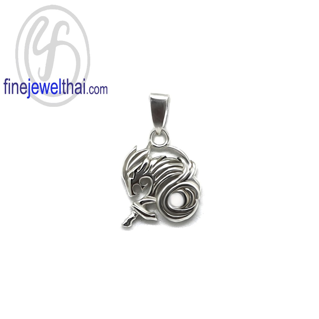 finejewelthai-จี้ราศี-ราศีมังกร-จี้เงินแท้-crapricorn-silver-pendant-p117400