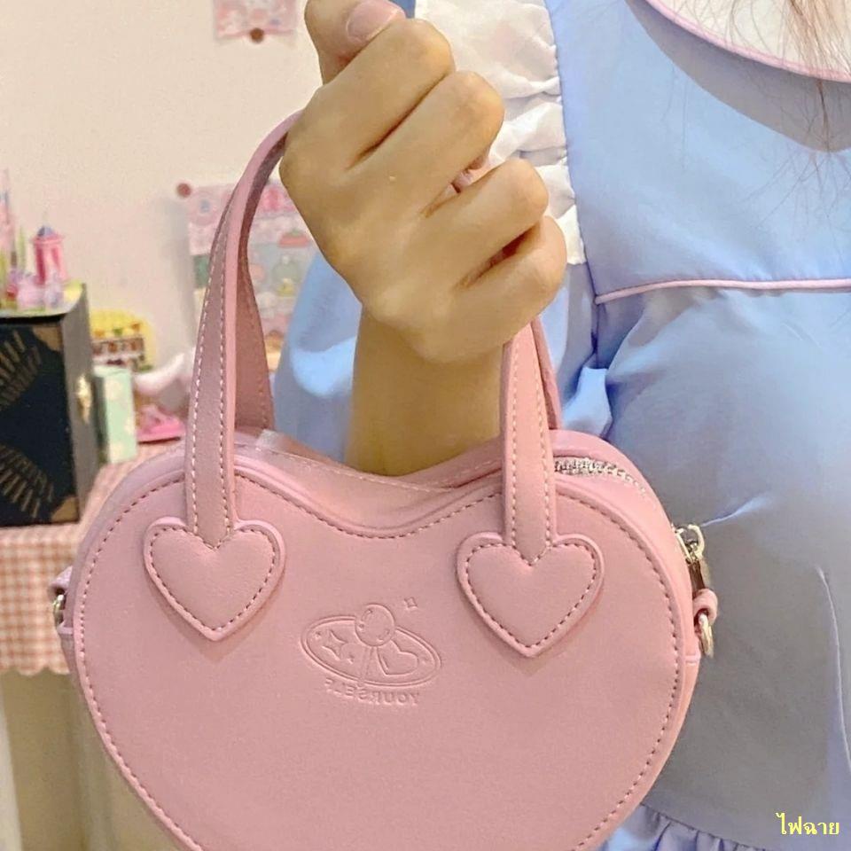 hot-sale-anmnakk-ชีสทอฟฟี่โฮมเมด-sweet-messenger-กระเป๋า-fun-peach-heart-กระเป๋าถือ-mini-phone-bag