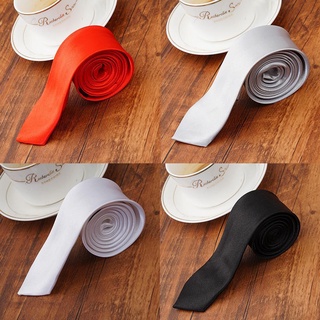 ภาพหน้าปกสินค้าTie Men\'s Casual Korean Style Solid Color Narrow Tie Casual Tie ซึ่งคุณอาจชอบราคาและรีวิวของสินค้านี้