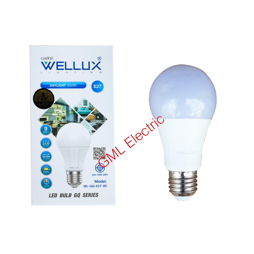 wellux-หลอดไฟ-led-9w-12w-แสงขาว-แสงวอร์ม-รุ่น-gq-series-หลอด-led-หลอดประหยัดไฟ-หลอดประหยัด-หลอดบัฟ-led-led-bulb