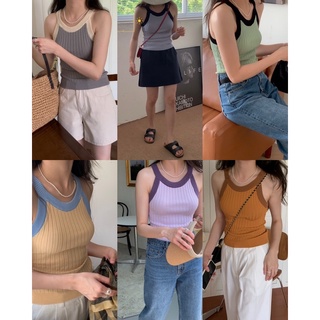 cpjgirlxx | พร้อมส่ง Brookie knit tanktop - 6colors [8.8] เสื้อกล้ามไหมพรม