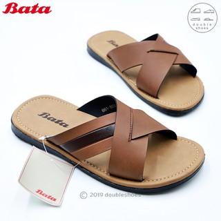 สินค้า BATA บาจา รองเท้าแตะผู้ชาย แบบสวม สีแทน รุ่น 861-8033 ไซส์ 6-10 (40-44)