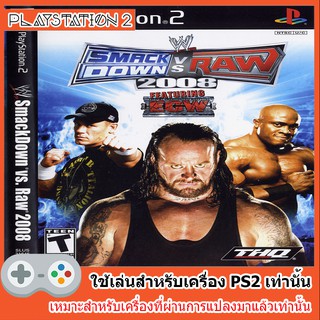 แผ่นเกมส์ PS2 - WWE SmackDown vs Raw 2008 [USA]