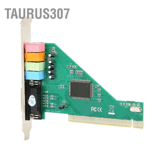 ภาพหน้าปกสินค้าTaurus307 PCI Sound Card Channel 4.1 for Computer Desktop Internal Audio Karte Stereo Surround CMI8738 ที่เกี่ยวข้อง