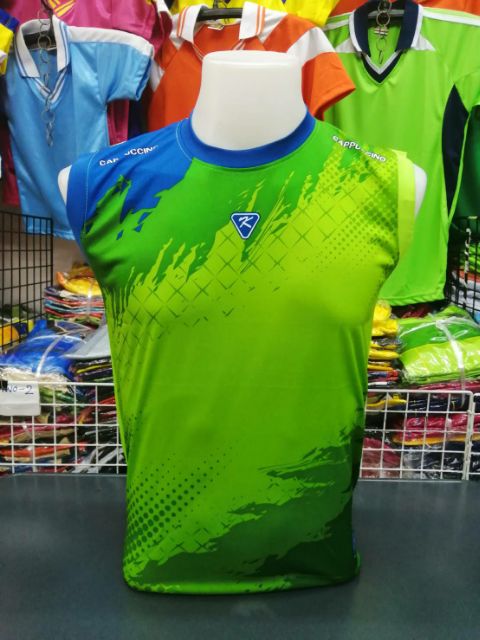 ภาพหน้าปกสินค้าเสื้อกีฬาแขนกุด K8 ผ้าไมโคร ไซส์ถึง 2XL จากร้าน huadlee_shop บน Shopee