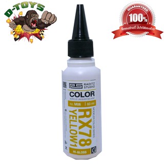 สีโมเดล กันดั้ม RX79 Yellow1 ขนาด 60 ml สำหรับ Airbrush