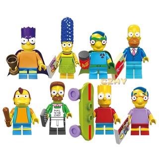 ของเล่นบล็อกตัวต่อ Simpsons Minifigures สําหรับเด็ก