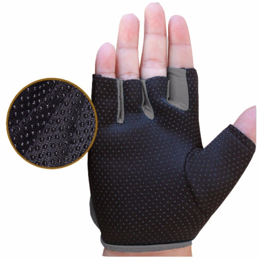 ราคาและรีวิวAOLIKES ถุงมือฟิตเนส Fitness Glove Weight Lifting Gloves(สีเทา)