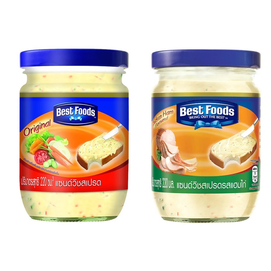 เบสท์ ฟู้ดส์ แซนด์วิชสเปรด 220มล. Best Foods Sandwich Spread สร้างสรรค์