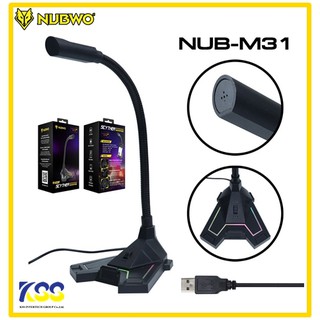 ภาพหน้าปกสินค้า💥ส่งชัวร์ส่งไว🚀ไมค์คอมตั้งโต๊ะ Nubwo Microphone M31 SCYTHER SPECTRUM RGB สินค้าพร้อมจัดส่ง🚀 ซึ่งคุณอาจชอบราคาและรีวิวของสินค้านี้