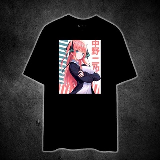 เสื้อยืดวินเทจเสื้อยืด ผ้าฝ้าย 100% พิมพ์ลาย NINO NAKANO THE QUINTESSENTIAL QUINTUPLETS สําหรับผู้ชาย และผู้หญิงS-5XL