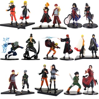 โมเดลฟิกเกอร์ PVC อนิเมะนารูโตะ Sasori Hatake Kakashi Sasuke Naruto Haruno Sakura 2 ชิ้น ต่อชุด