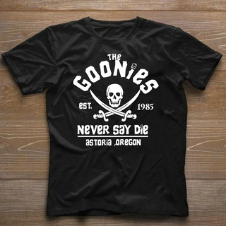 เสื้อยืด ผ้าฝ้าย พิมพ์ลาย The Goonies Never Say Die สําหรับผู้ชายS-5XL