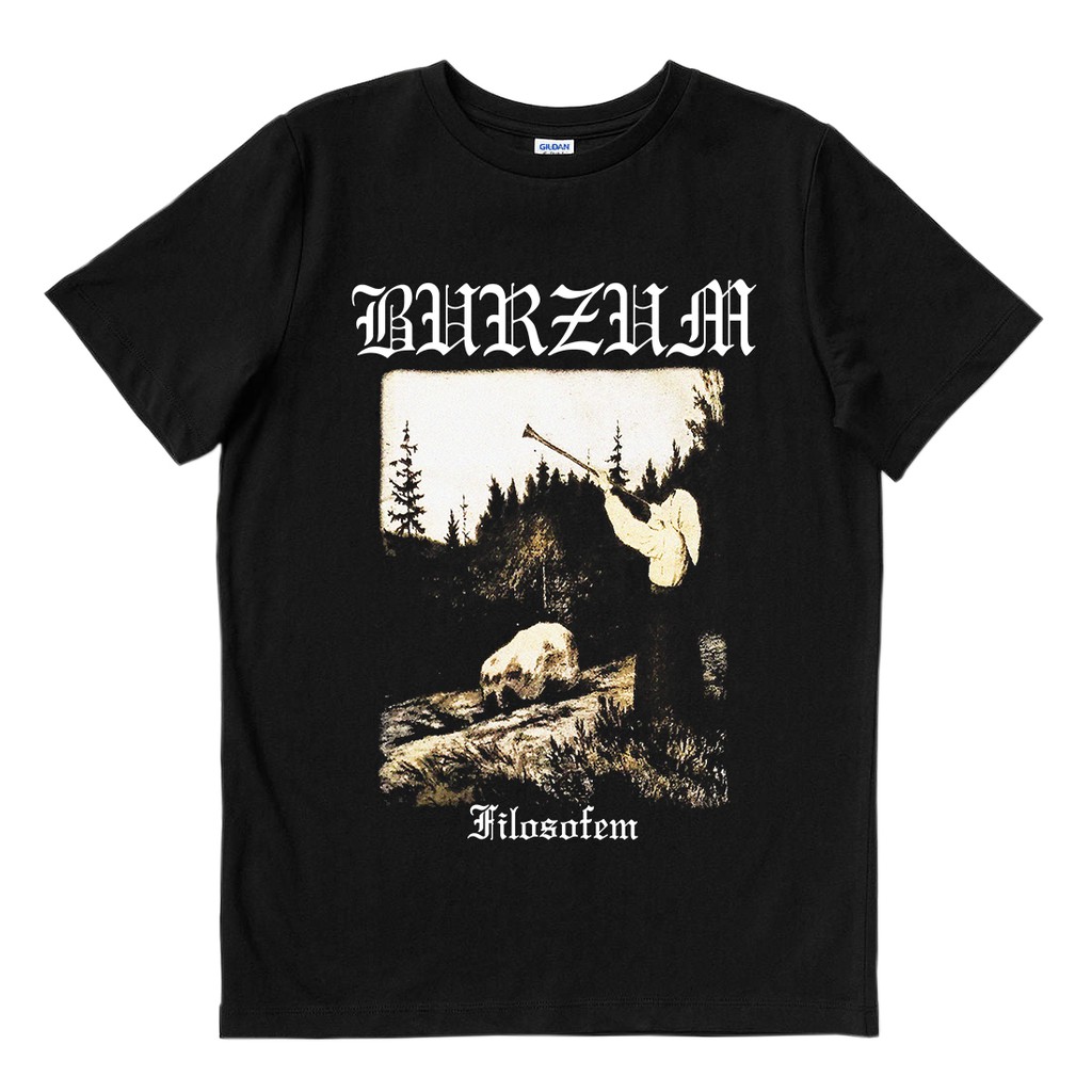 burzum-ฟิโลโซเฟม-เสื้อยืด-พิมพ์ลายวงดนตรี-เพลงเมอร์ช-unisex-วงดนตรี-merch-เสื้อยืด-พิมพ์ลายดนตรี-โลหะสีดํา