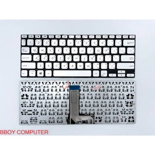 ASUS Keyboard คีย์บอร์ด ASUS X412 X412D X412U ไทย อังกฤษ สีบรอนส์