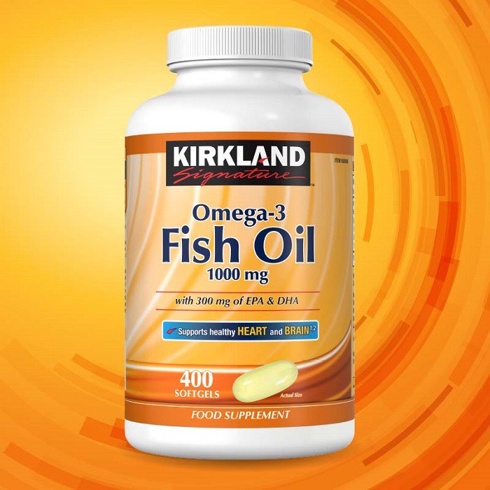 Kirkland Signature™ Omega3 Fish Oil Concentrate 1,000 mg, 400 Softgels Shopee Thailand