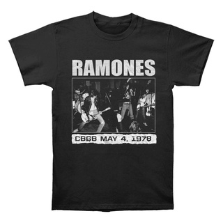 เสื้อยืดผ้าฝ้ายเสื้อเชิ้ต Gildan | Ramones Cbgb 1978 ZoomL XL  XXL 3XL