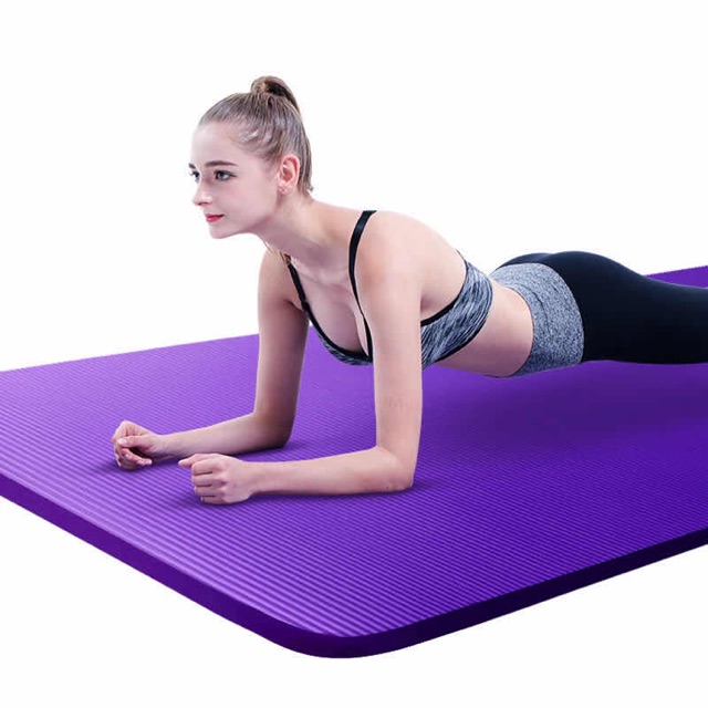 เสื่อโยคะ-หนา10mm-โยคะแผ่นรองโยคะ-ฟิตเนส-yoga-mat-ออกกำลังกาย-เพื่อสุขภาพ183-61-1cm