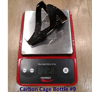 Bike Aholic carbon cage bottle ขากระติกคาร์บอน 21g. (ดำ)