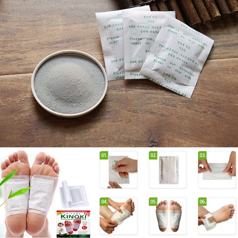 kinoki-แผ่นแปะเท้าสมุนไพรa046-แผ่นแปะเท้าเพื่อสุขภาพ-detox-foot-pad-แปะเท้าดูดสารพิษ-1กล่อง