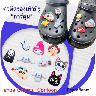 JBCT ตัวติดรองเท้ามีรู “ การ์ตูน ” 🌈👠shoe Charm “ cartoon ” อาหาร3D จี้ มายเมโลดี้ ชินจัง ใส่ความคิวท์ให้รองเท้าคู่โปรด