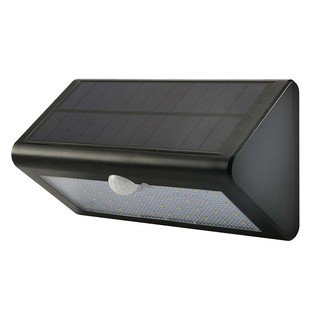 Exterior wall lights SOLAR OUTDOOR WALL LIGHT EVE 585508 5.6W WARMWHITE BLACK External lamp Light bulb ไฟผนังภายนอก ไฟผน