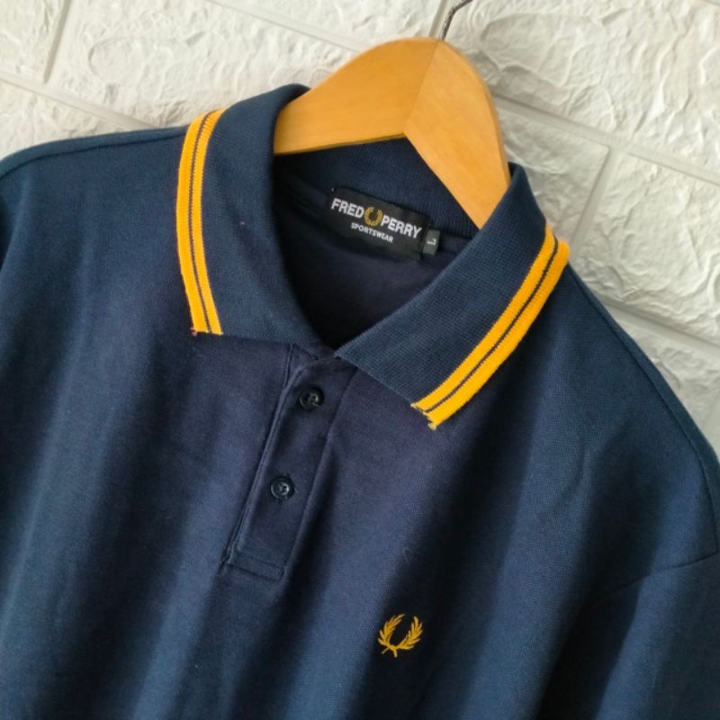 เสื้อยืด-fredperry-navy-ของแท้-พรีเมี่ยม